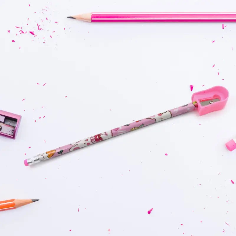Kids' Stationery Kit: Wooden Pencils, Sharpener, Eraser, Diary (9 Pc Set)