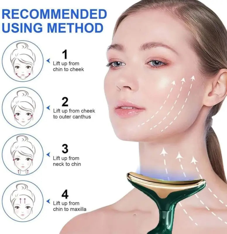 3-in-1 Face, Neck & Eye Massager – Portable Facial Massage Roller for Skin Care & Relaxation