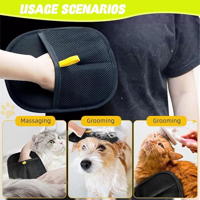FurEase Pet Hair Removal Glove for Cats & Dogs