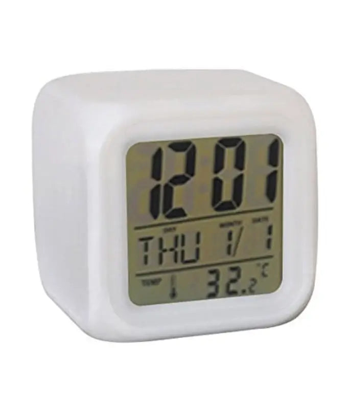 7 Color Change Digital Clock with Temperature Display