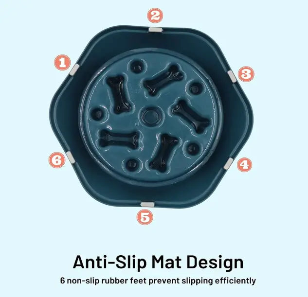 FurEase Slow Feeding Anti-Choking Pet Bowl