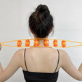 Manual Back Massage Roller Rope | 6-Wheel Body Massager for Neck, Shoulder & Muscle Pain Relief