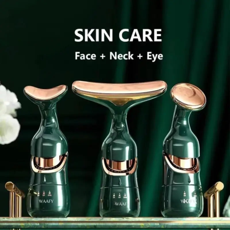 3-in-1 Face, Neck & Eye Massager – Portable Facial Massage Roller for Skin Care & Relaxation